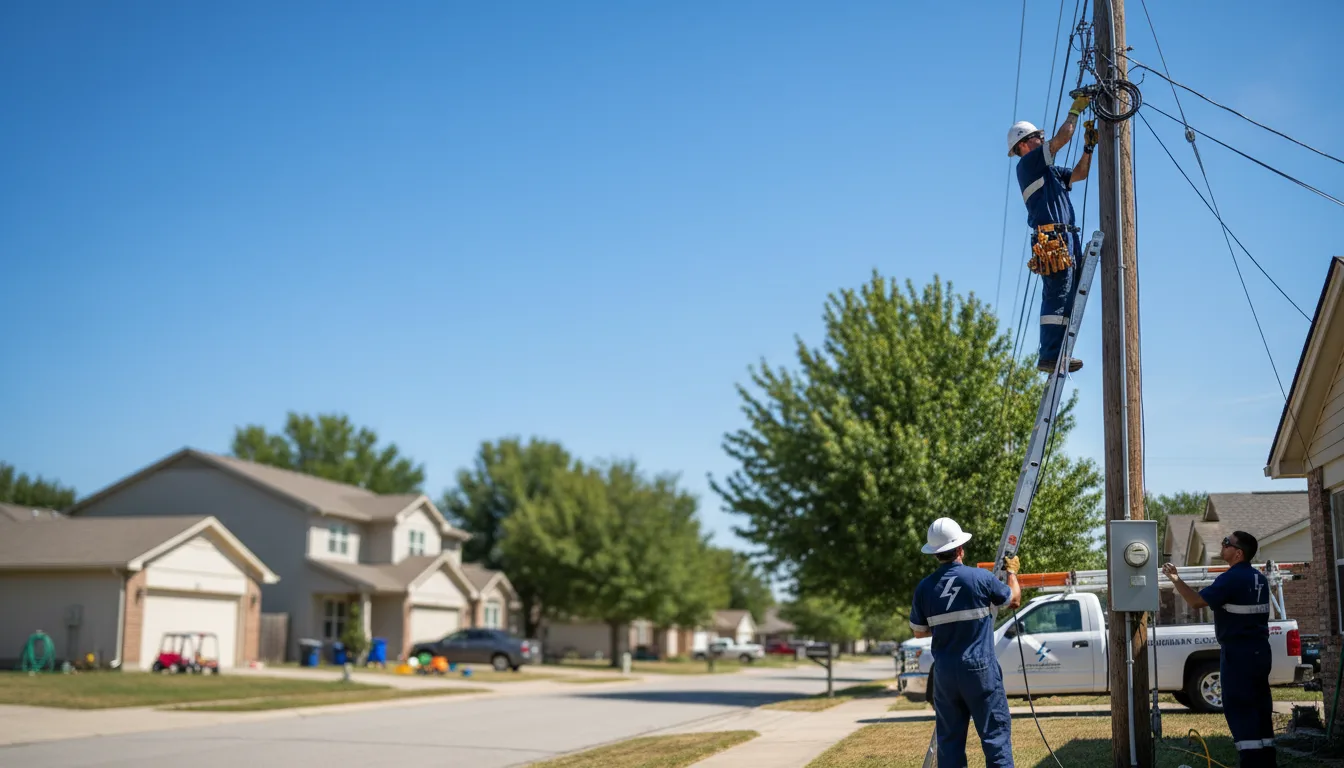 Residential electrician providing installation services in Kopperston, WV